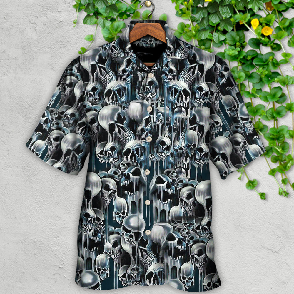Skull It's Hot in Here - Hawaiian Shirt  - Owl Ohh