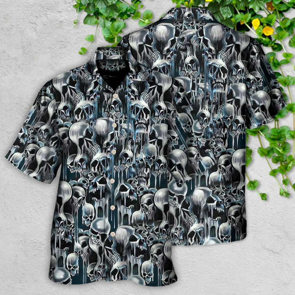 Skull It's Hot in Here - Hawaiian Shirt  - Owl Ohh