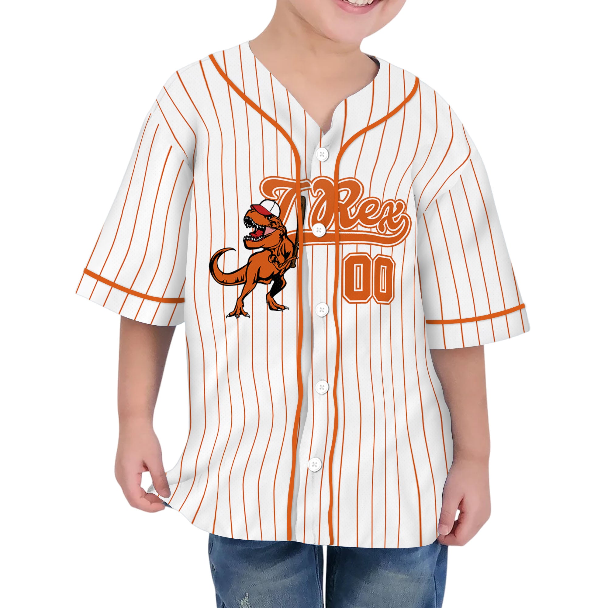 personalize-dinosaur-t-rex-playing-baseball-jersey-orange-i1-1613