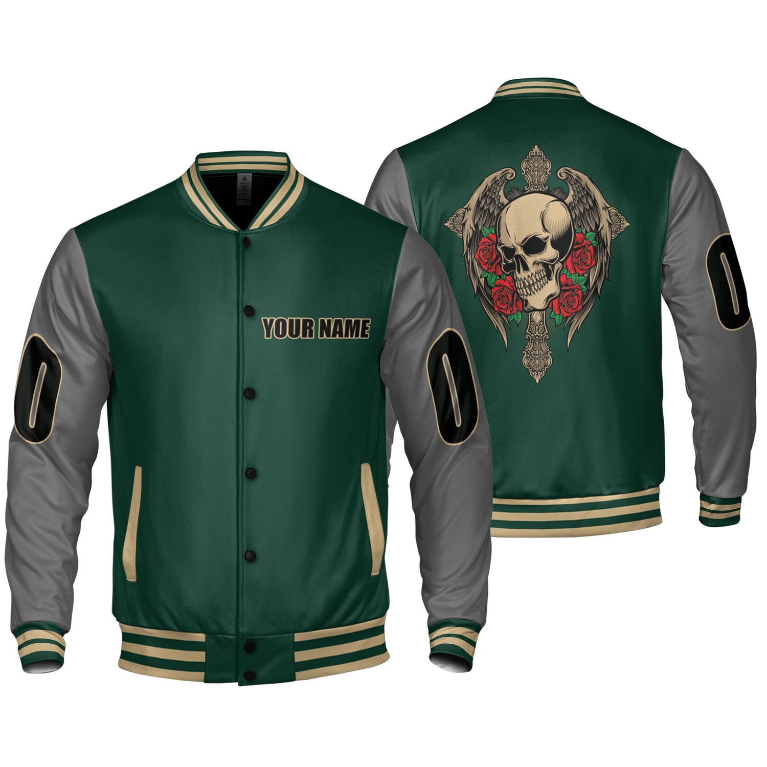 personalize-gothich-skull-green-nad09-2861