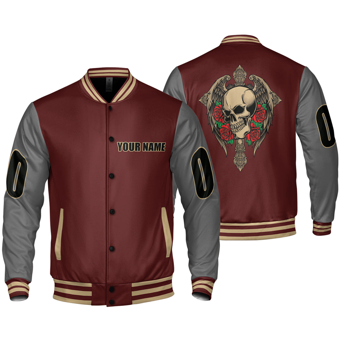 personalize-gothich-skull-maroon-nad09-5154