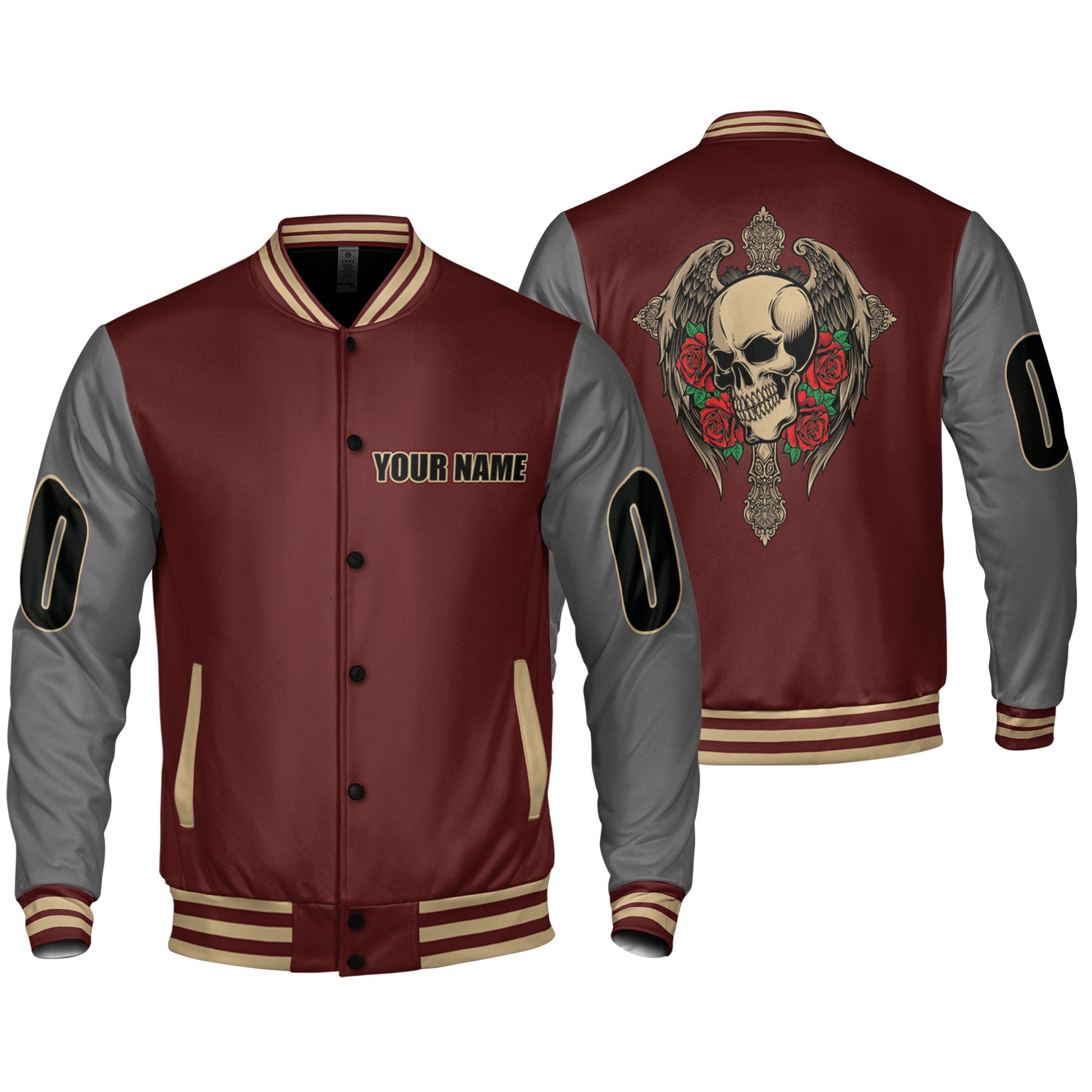 personalize-gothich-skull-maroon-nad09-5154