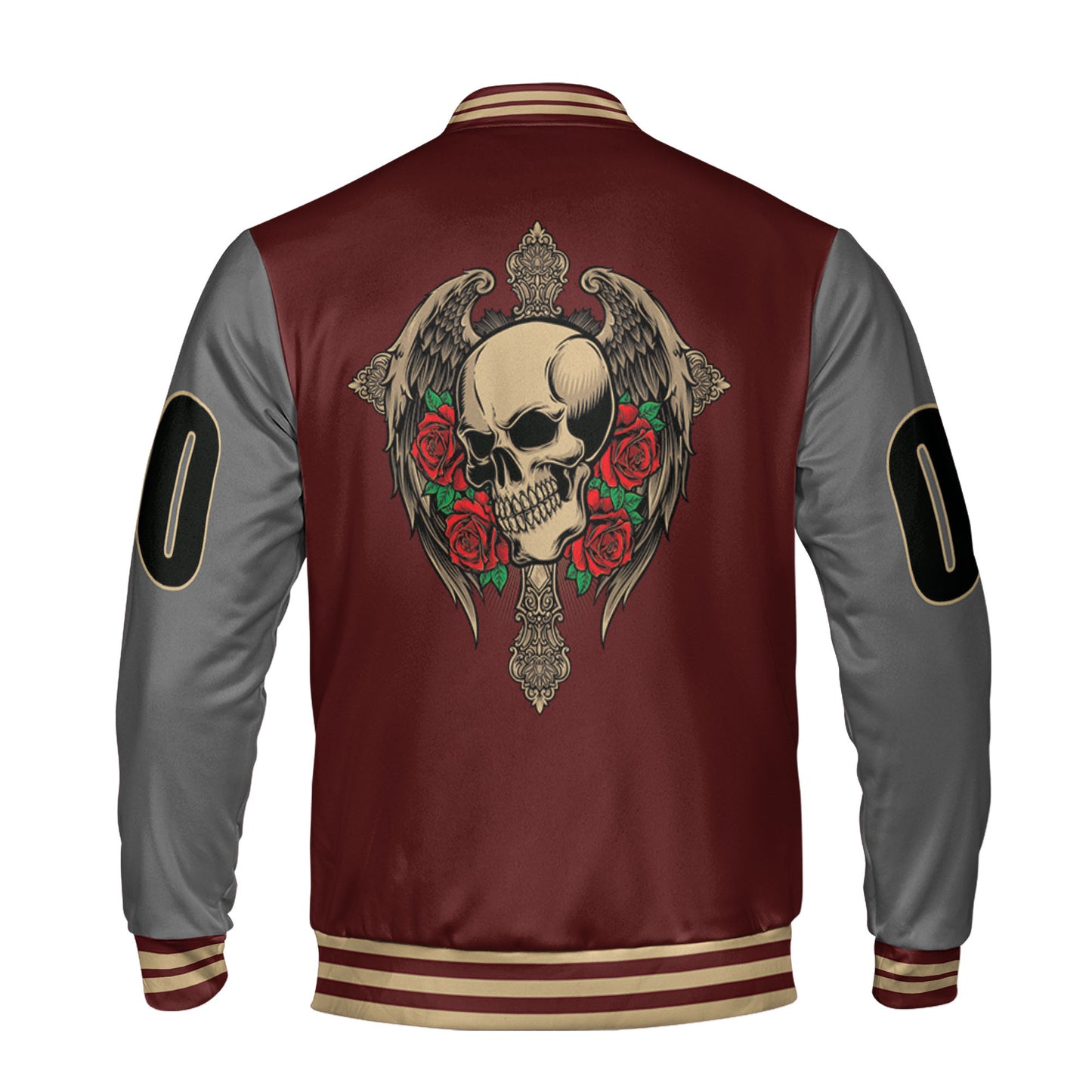 personalize-gothich-skull-maroon-nad09-5154
