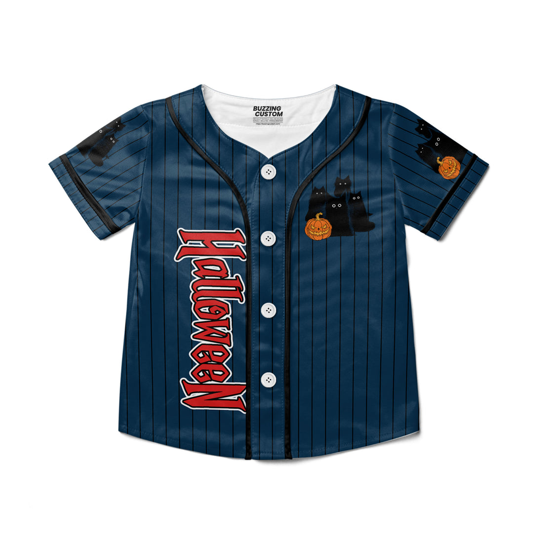 personalize-halloween-black-cat-navy-striped-i1-1739