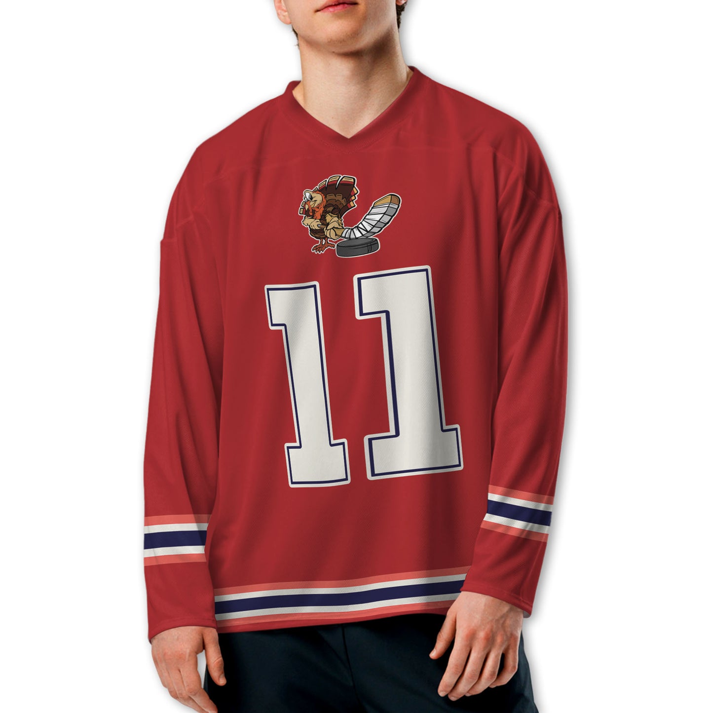personalize-hockey-jersey-thanksgiving-red-nda54-5431