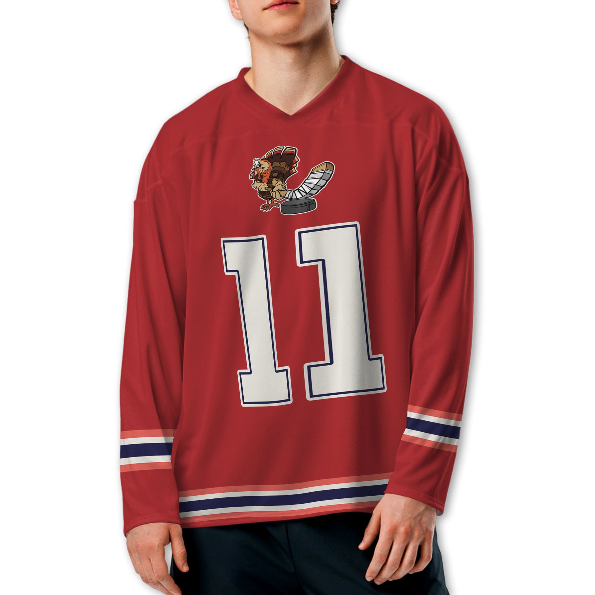 personalize-hockey-jersey-thanksgiving-red-nda54-5431