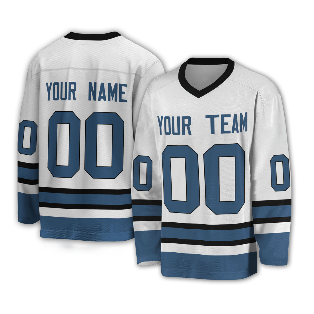 Personalize Hockey Sport Awesome White Navy NDA05
