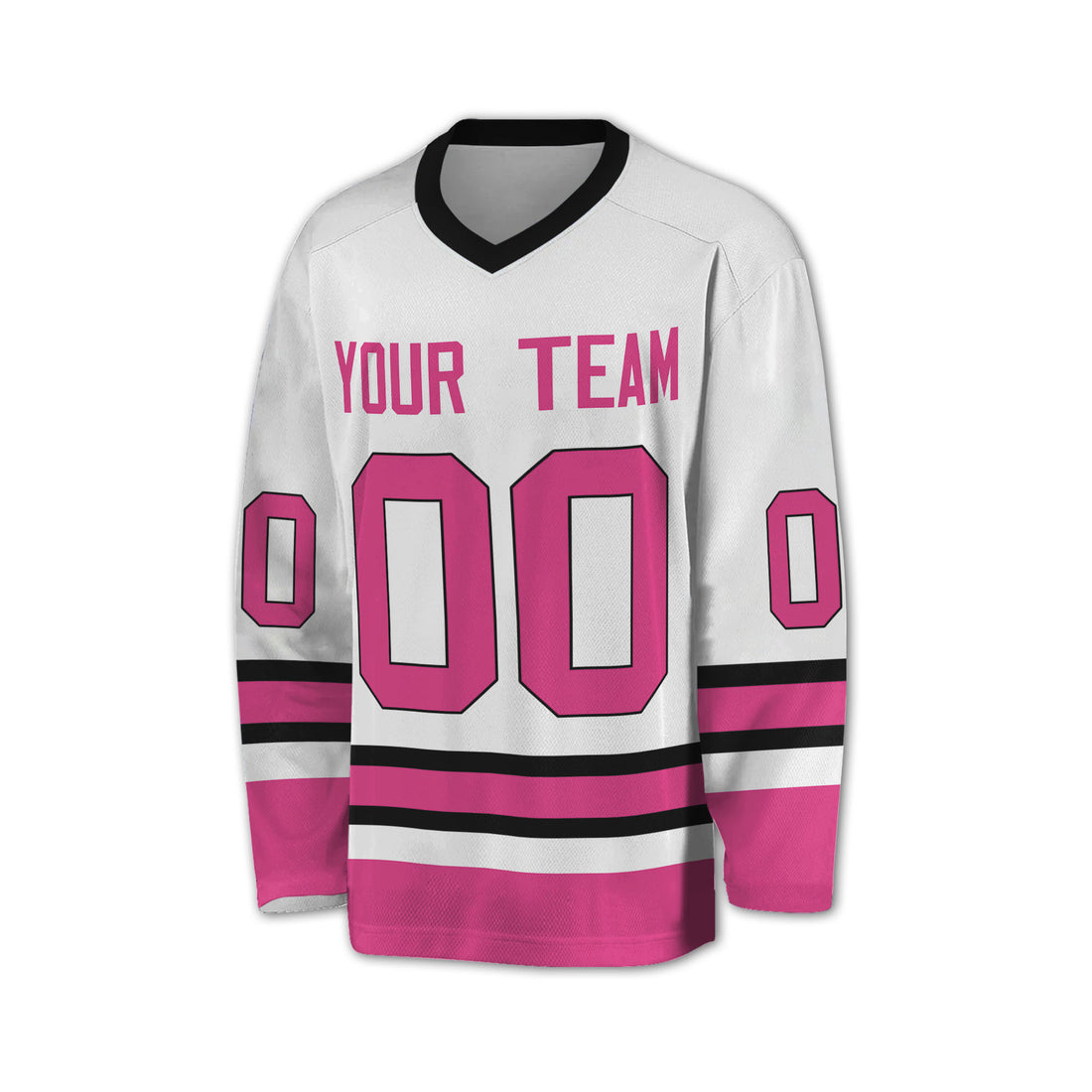 Personalize Hockey Sport Awesome White Pink NDA05