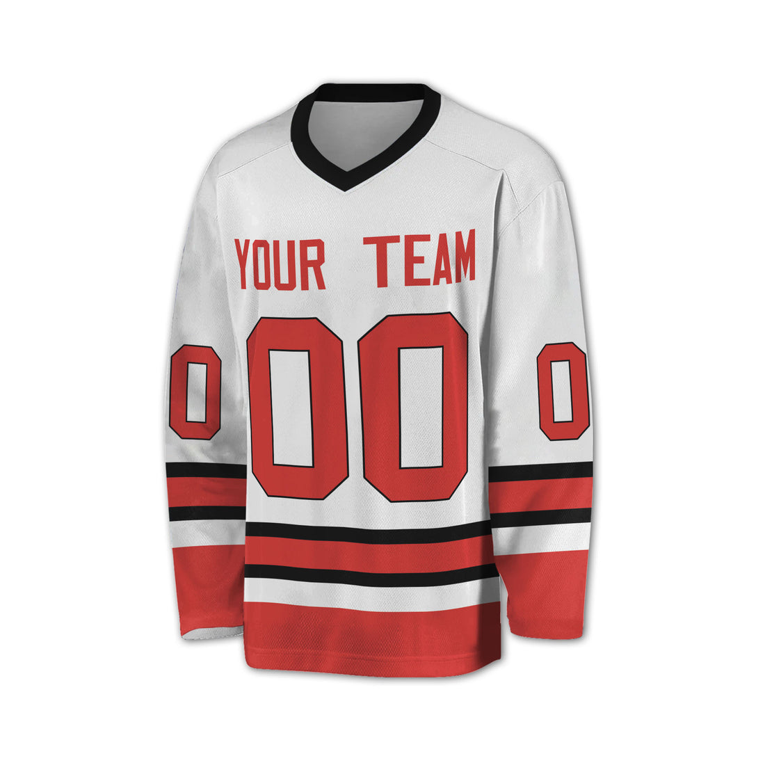 Personalize Hockey Sport Awesome White Red NDA05