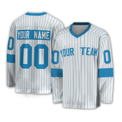 Personalize Jersey Sport Striped Awesome Blue NDA07