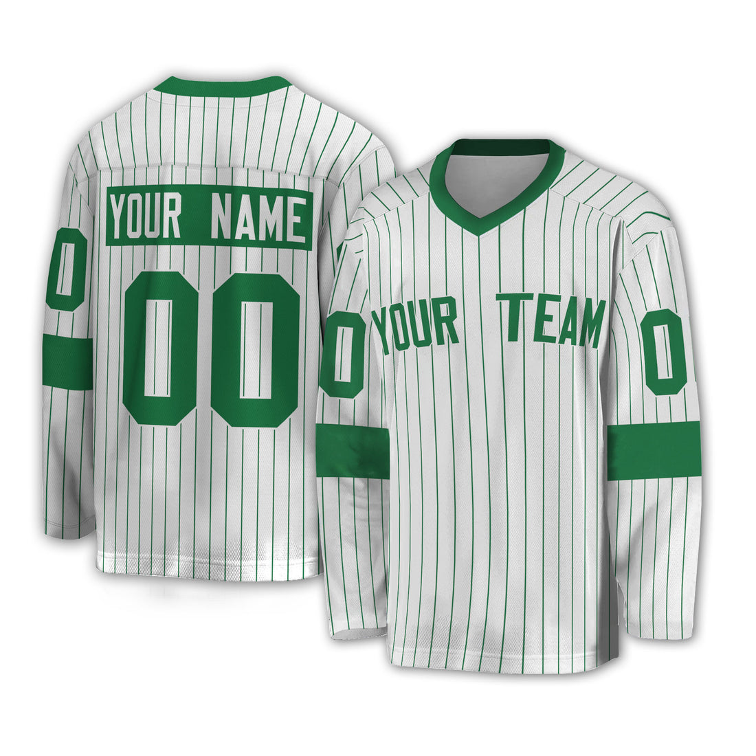 Personalize Jersey Sport Striped Awesome Green NDA07