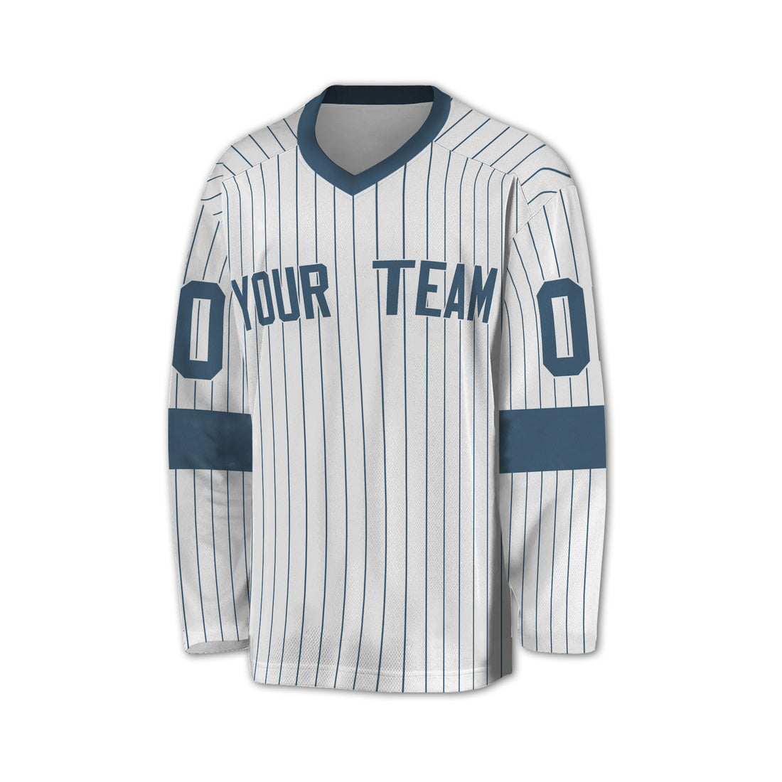 Personalize Jersey Sport Striped Awesome Navy NDA07