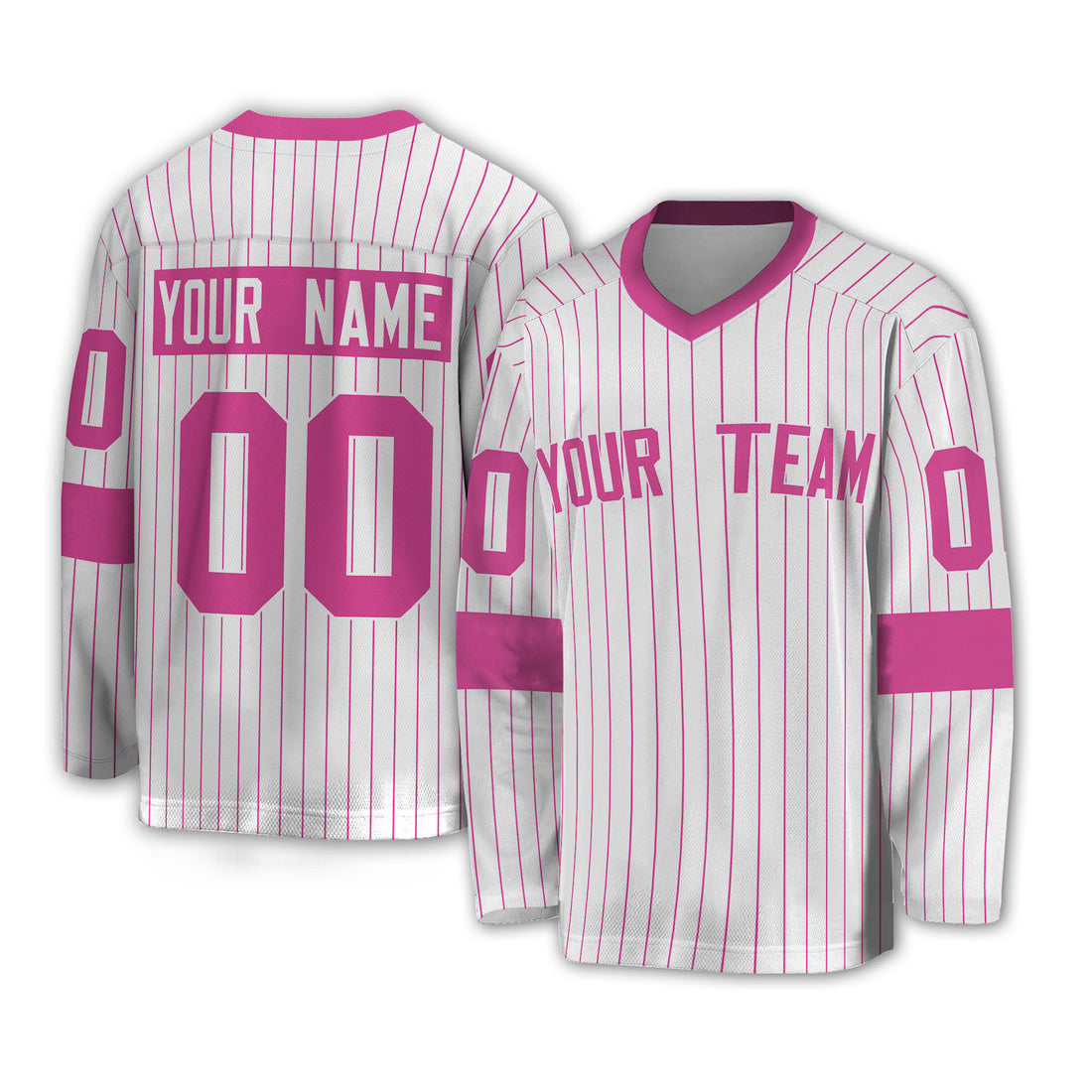 Personalize Jersey Sport Striped Awesome Pink NDA07