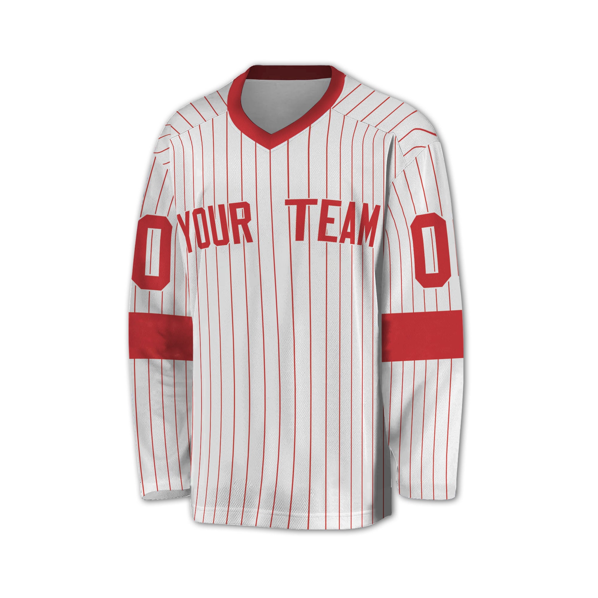 Personalize Jersey Sport Striped Awesome Red NDA07