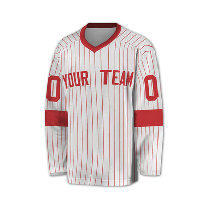 Personalize Jersey Sport Striped Awesome Red NDA07