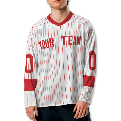 Personalize Jersey Sport Striped Awesome Red NDA07