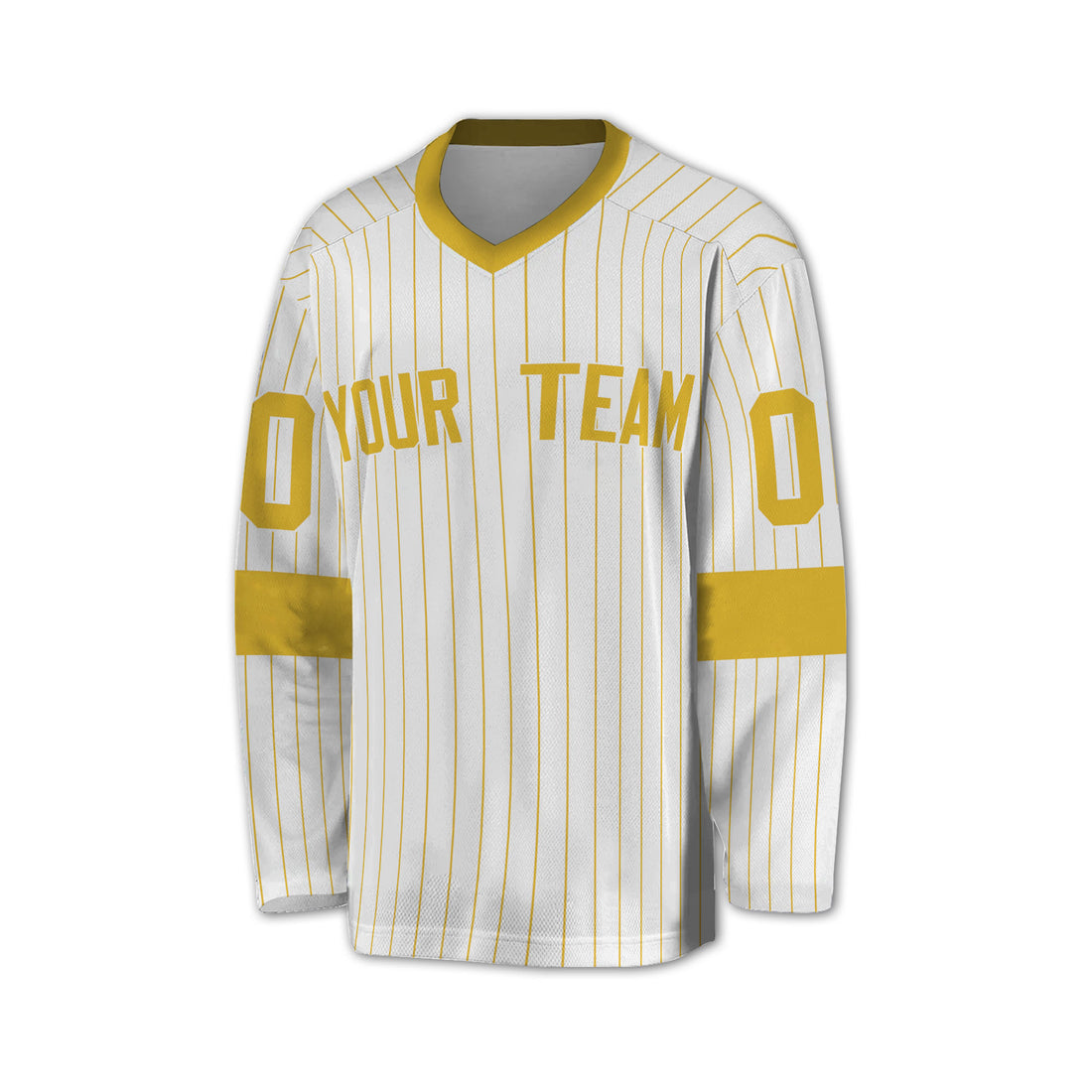 Personalize Jersey Sport Striped Awesome Yellow NDA07