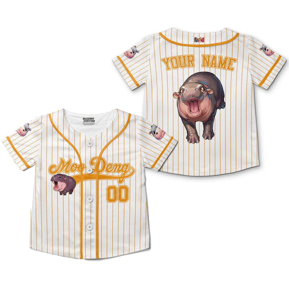 personalize-moo-deng-cute-striped-orange-baseball-jersey-i2-5387