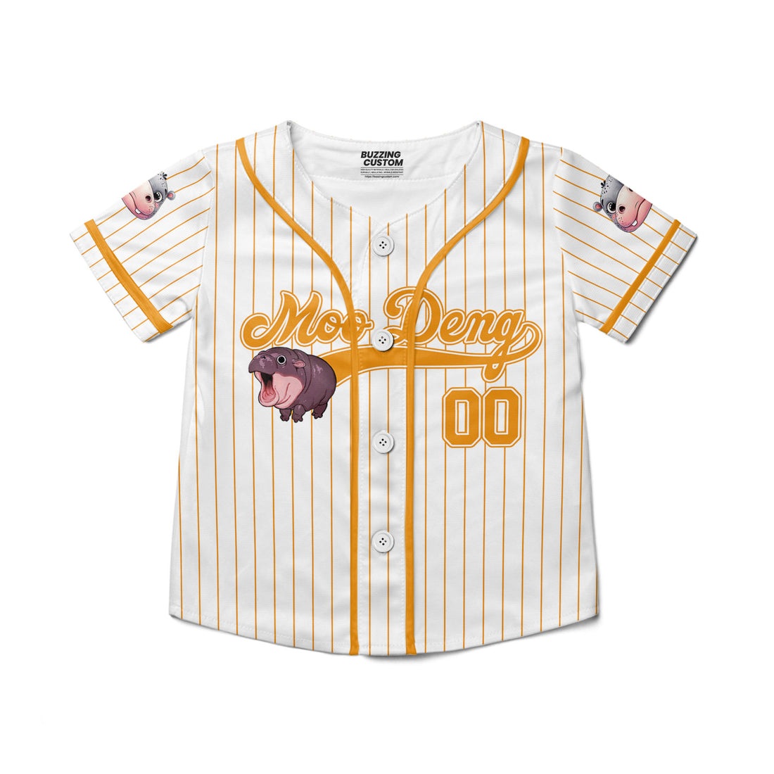 personalize-moo-deng-cute-striped-orange-baseball-jersey-i2-5387