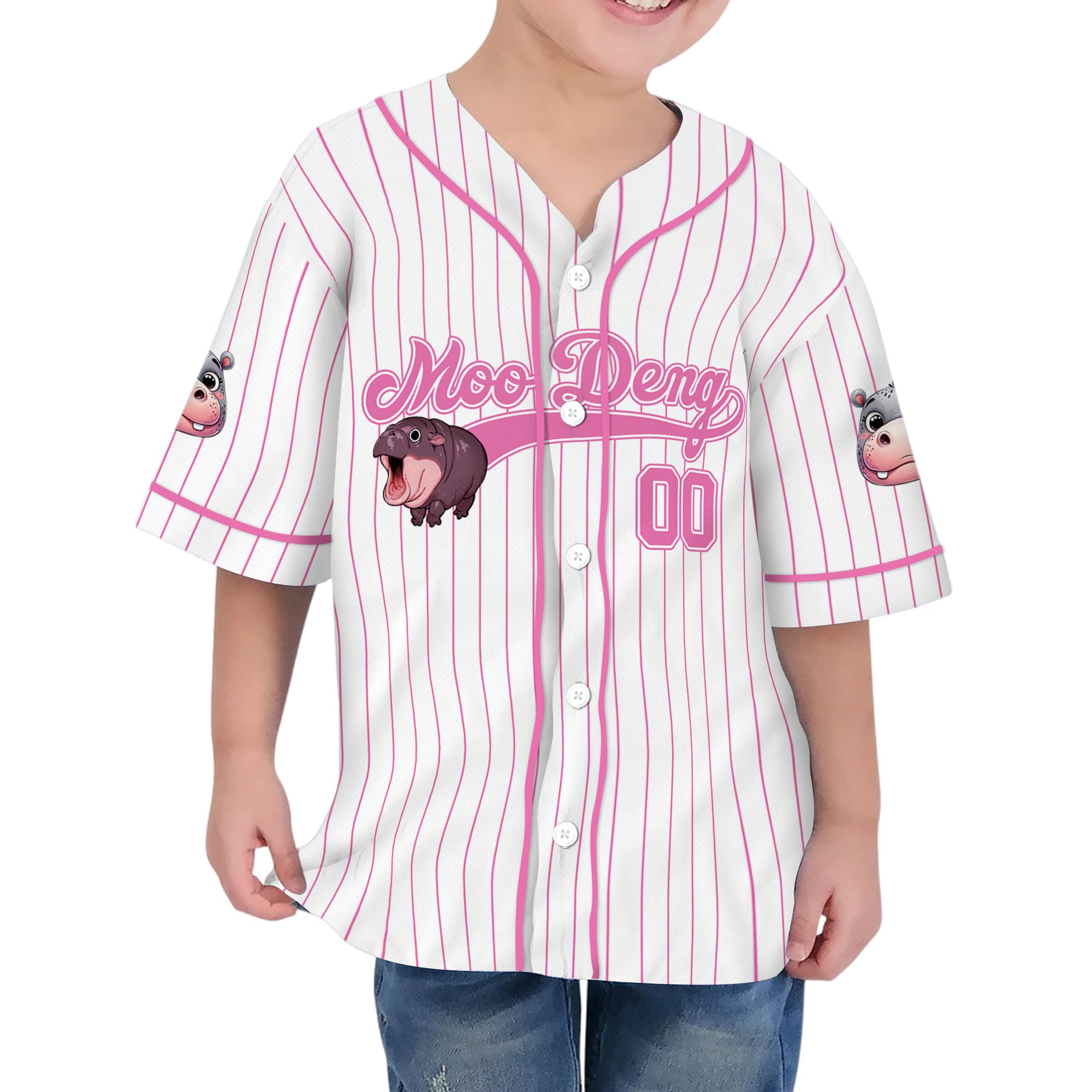 personalize-moo-deng-cute-striped-pink-baseball-jersey-i2-8482
