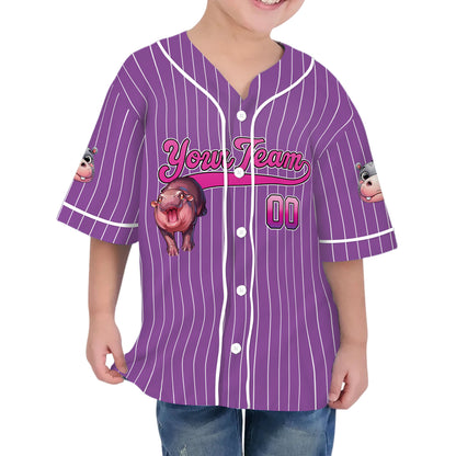 personalize-moo-deng-fighting-cute-striped-purple-pink-baseball-jersey-i2-8523