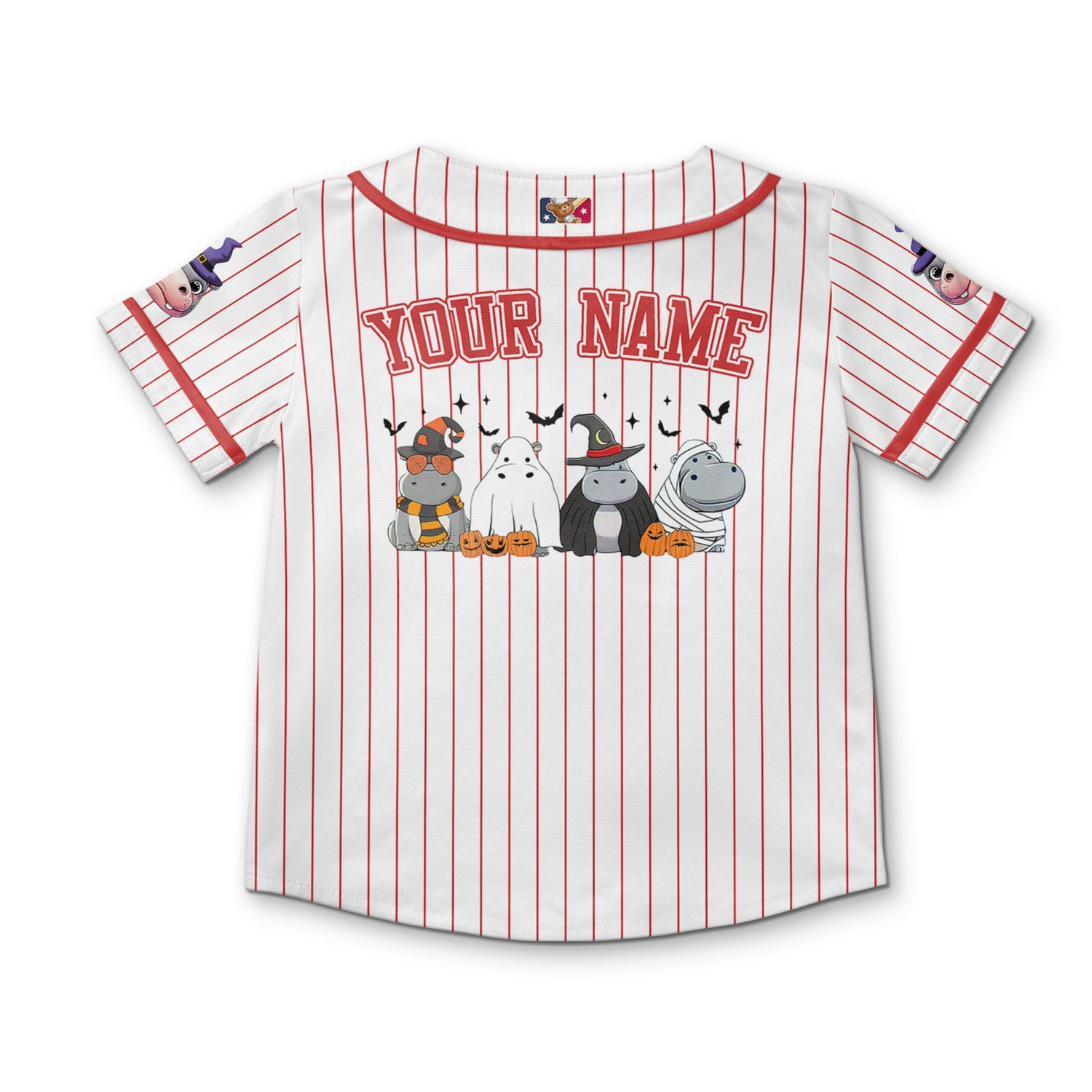 personalize-moo-deng-hippo-halloween-red-baseball-jersey-i2-4332
