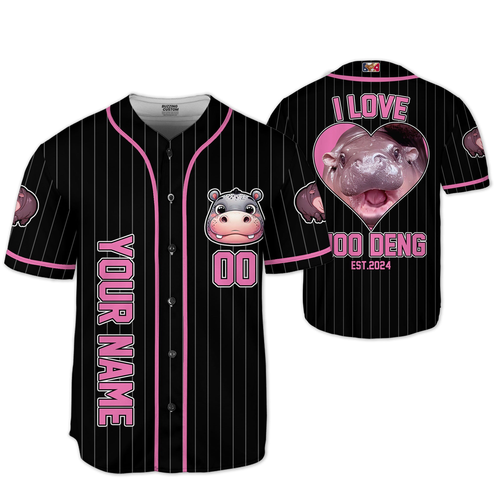 personalize-moo-deng-i-love-moo-deng-black-striped-baseball-jersey-i2-4337
