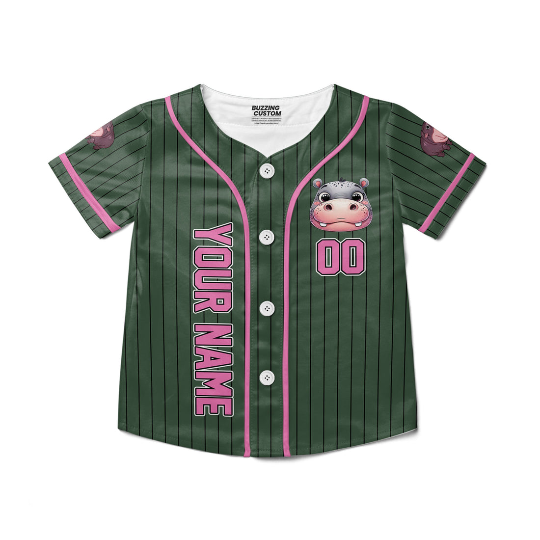 personalize-moo-deng-i-love-moo-deng-forest-green-striped-baseball-jersey-i2-3940