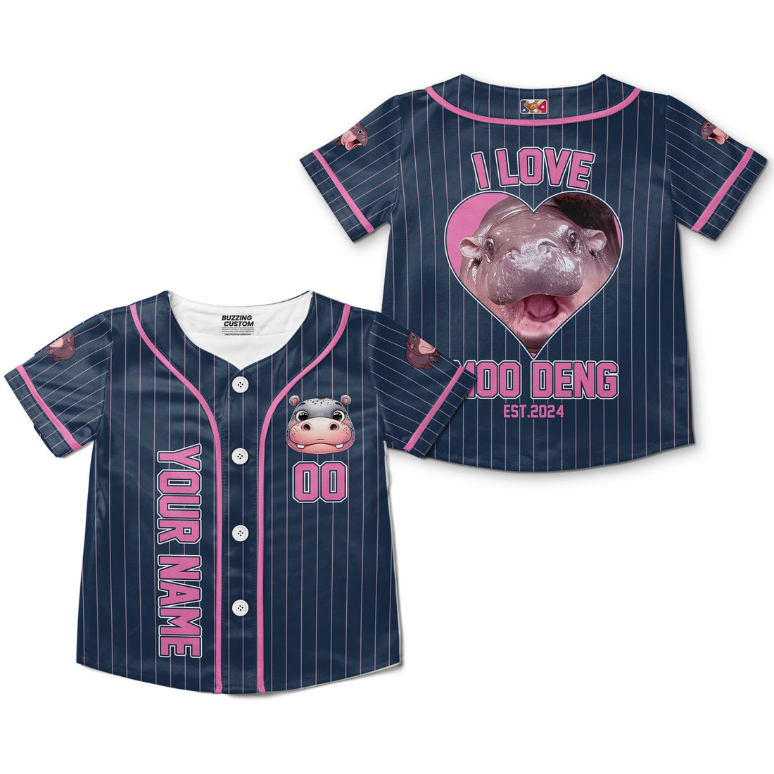 personalize-moo-deng-i-love-moo-deng-navy-striped-baseball-jersey-i2-6613