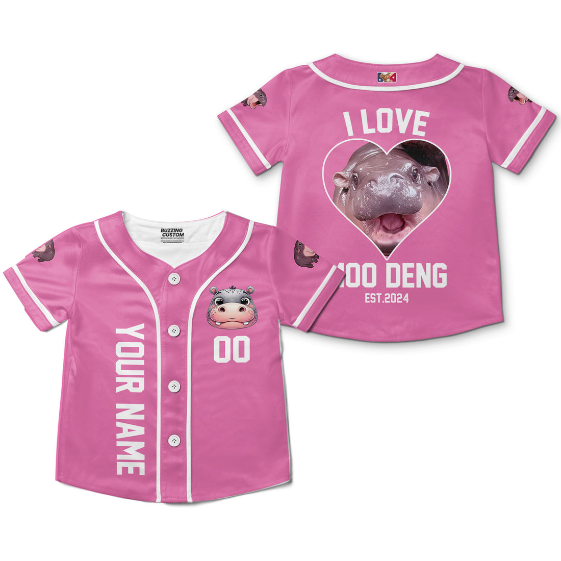 personalize-moo-deng-i-love-moo-deng-pink-baseball-jersey-i2-6204