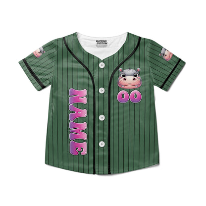 personalize-moo-deng-vintage-bootleg-funny-green-black-striped-baseball-jersey-i2-2465
