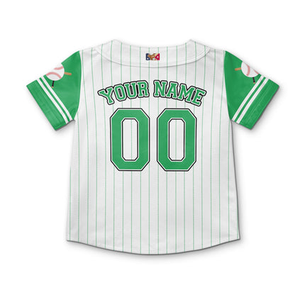 personalize-kid-pinstriped-custom-face-awesome-green-baseball-jersey-pa31-2881
