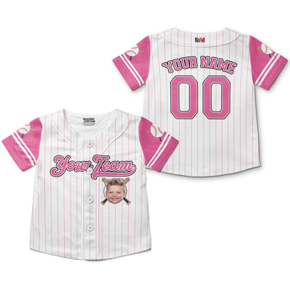 personalize-kid-pinstriped-custom-face-awesome-pink-baseball-jersey-pa31-4802