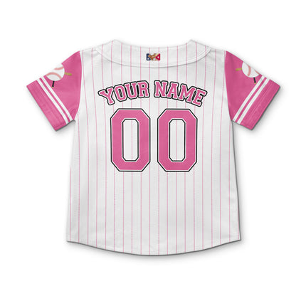 personalize-kid-pinstriped-custom-face-awesome-pink-baseball-jersey-pa31-4802