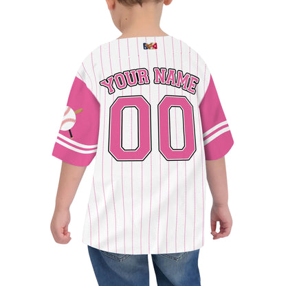 personalize-kid-pinstriped-custom-face-awesome-pink-baseball-jersey-pa31-4802