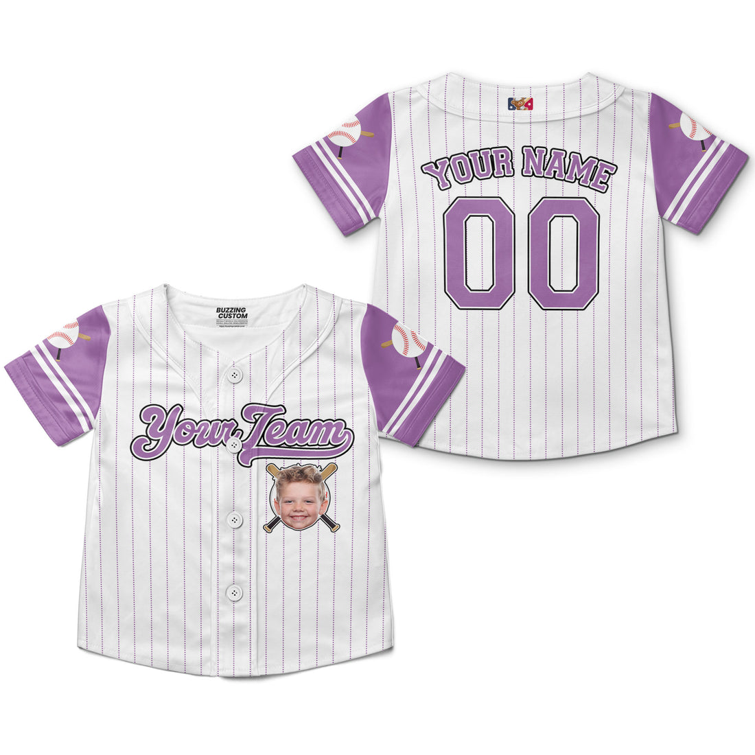 personalize-kid-pinstriped-custom-face-awesome-purple-baseball-jersey-pa31-7818