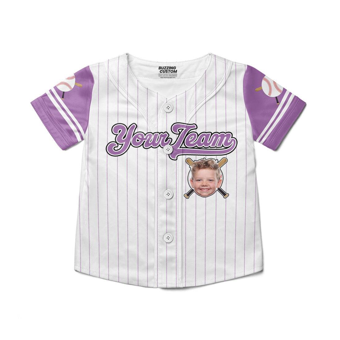 personalize-kid-pinstriped-custom-face-awesome-purple-baseball-jersey-pa31-7818