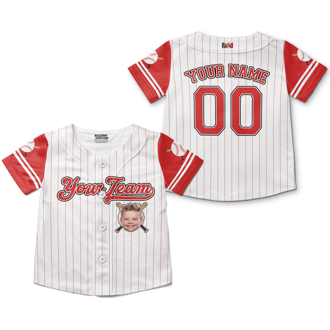 personalize-kid-pinstriped-custom-face-awesome-red-baseball-jersey-pa31-4572