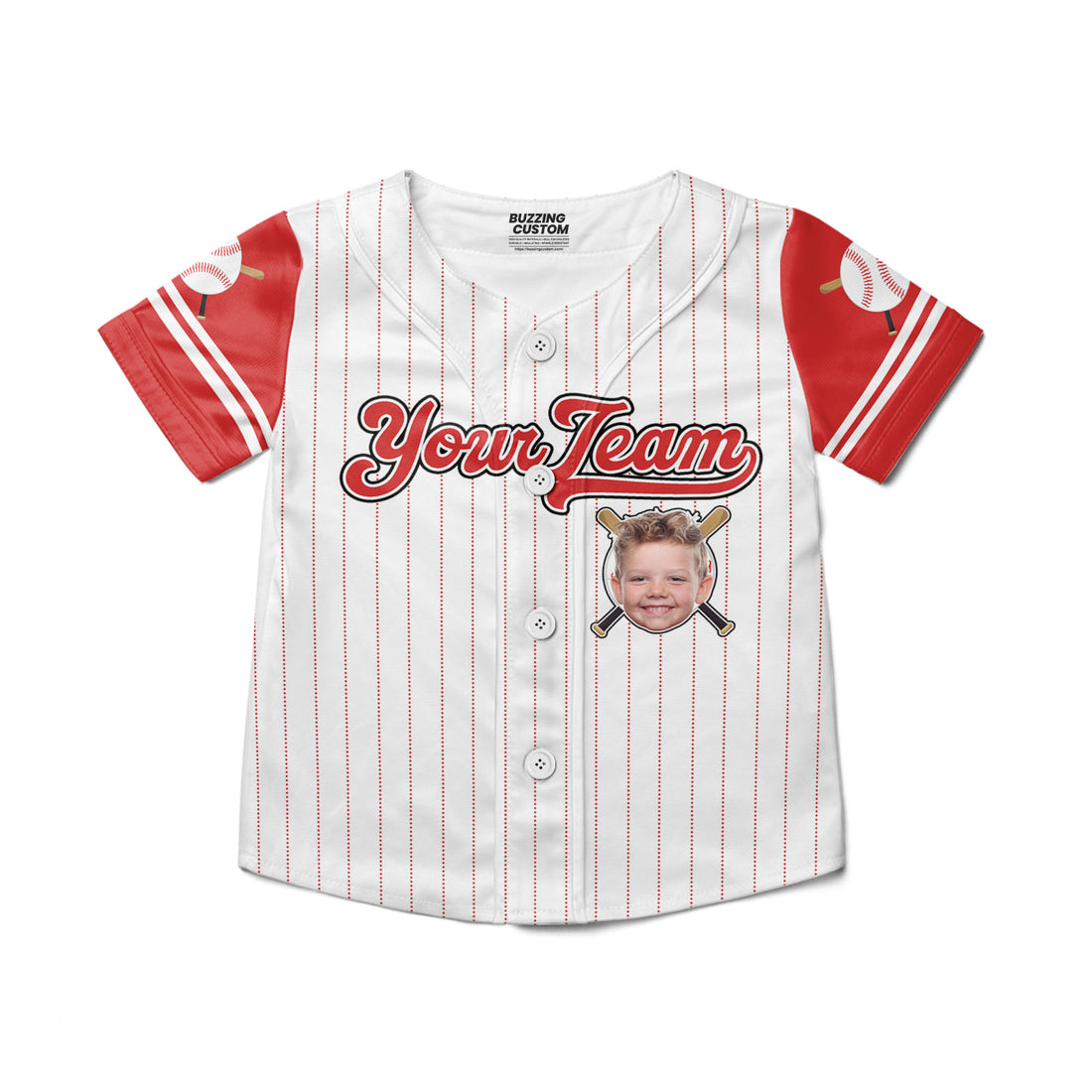 personalize-kid-pinstriped-custom-face-awesome-red-baseball-jersey-pa31-4572