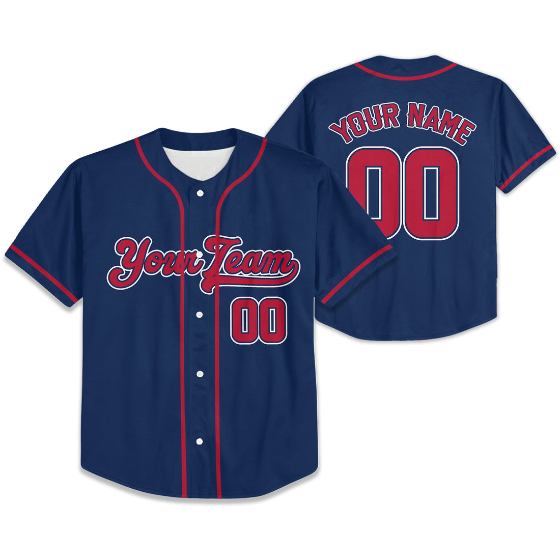 Personalize-Team-Name-And-Number-Cool-Baseball-Sport-Navy-Color