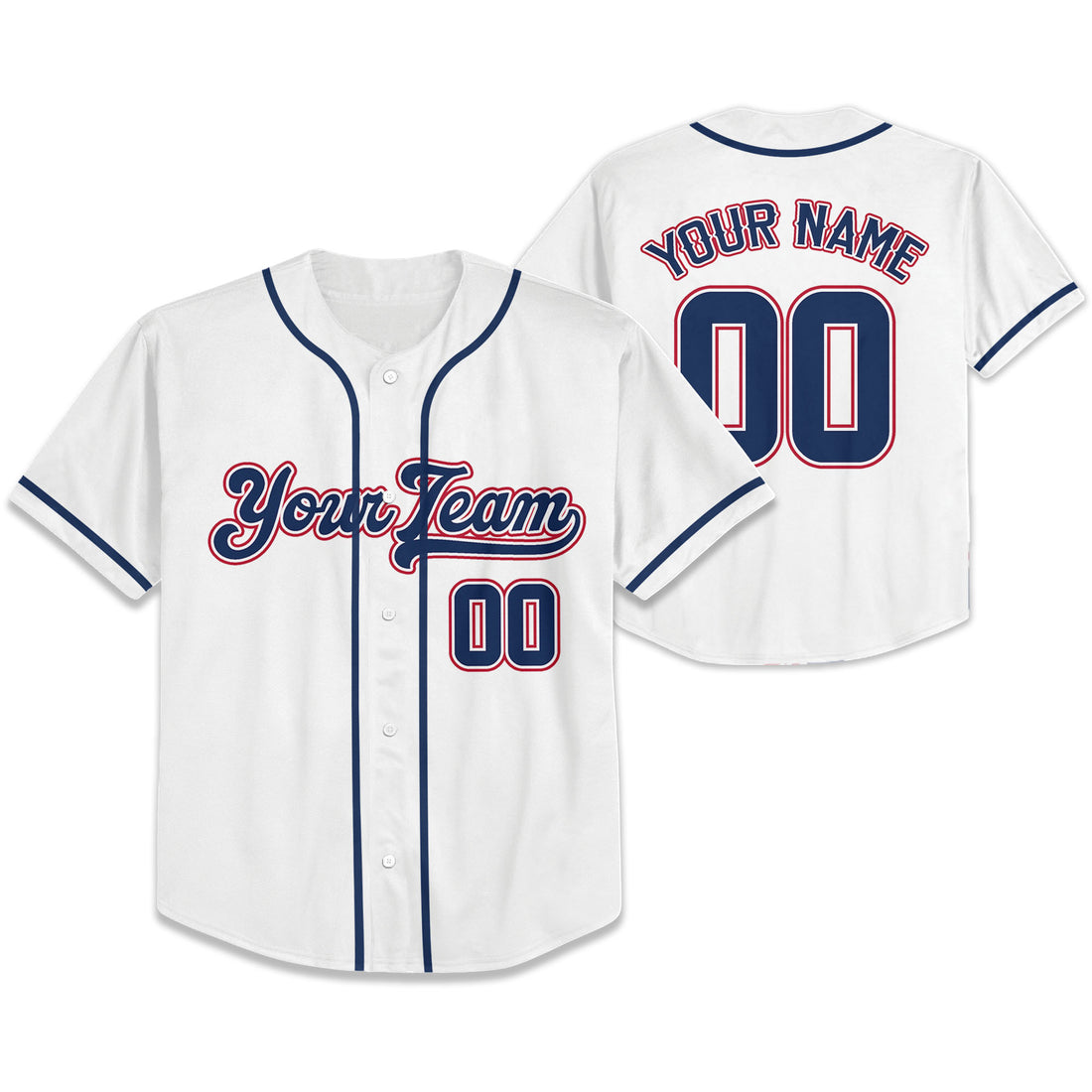 Personalize-Team-Name-And-Number-Cool-Baseball-Sport-White-Navy-Color