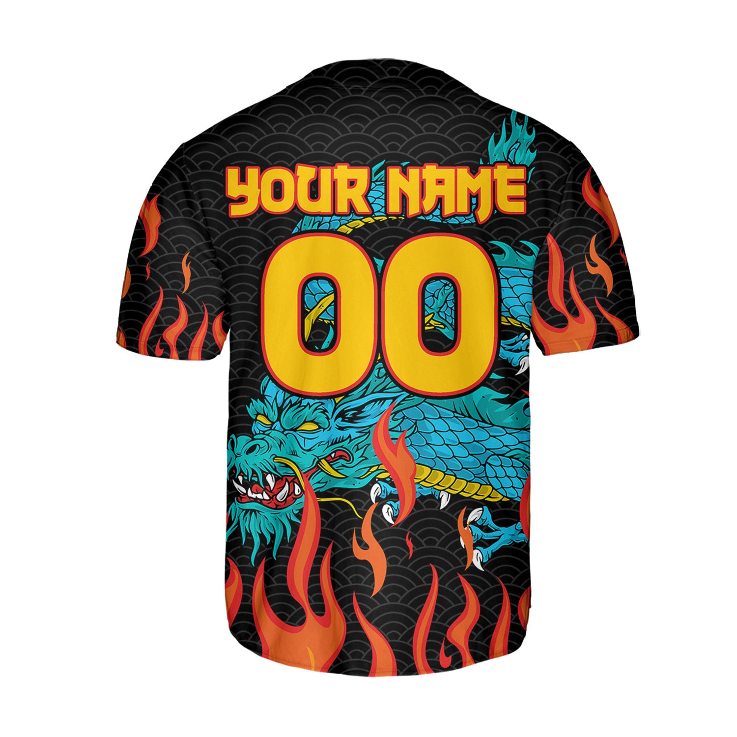 Personalize-Team-Name-And-Number-Dragon-Head-Blue-Baseball-Jersey