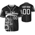 Personalize-Team-Name-And-Number-Dragon-Striped-Baseball-Cool-Sport-Black