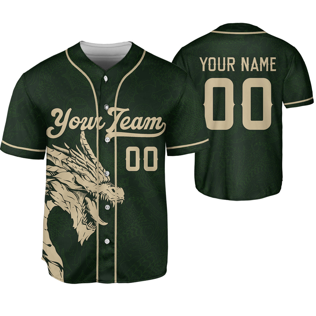 Personalize-Team-Name-And-Number-Dragon-Tribal-Green