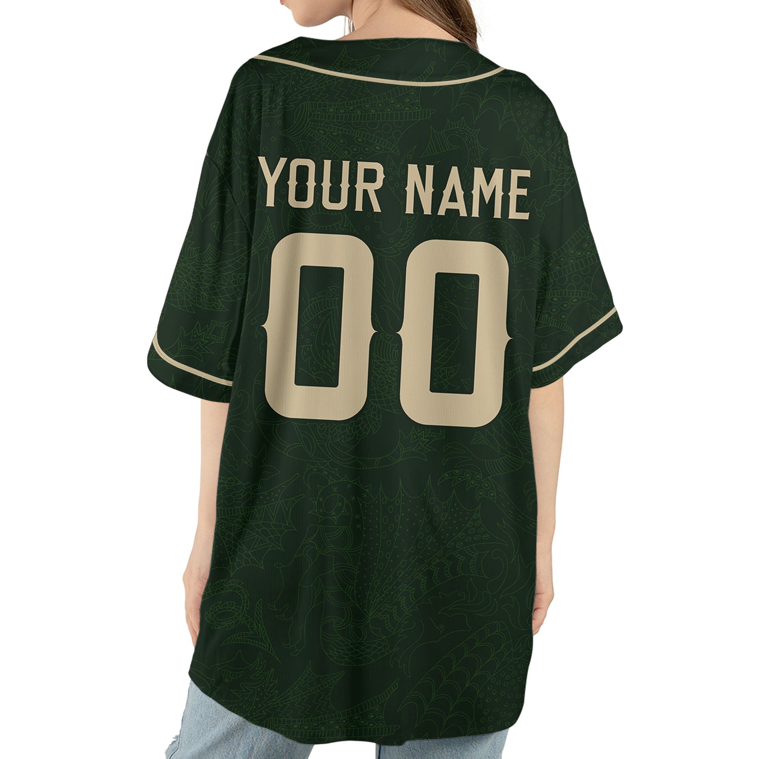 Personalize-Team-Name-And-Number-Dragon-Tribal-Green