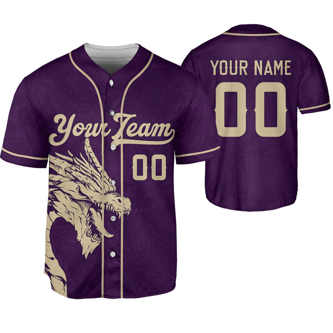 Personalize-Team-Name-And-Number-Dragon-Tribal-Purple
