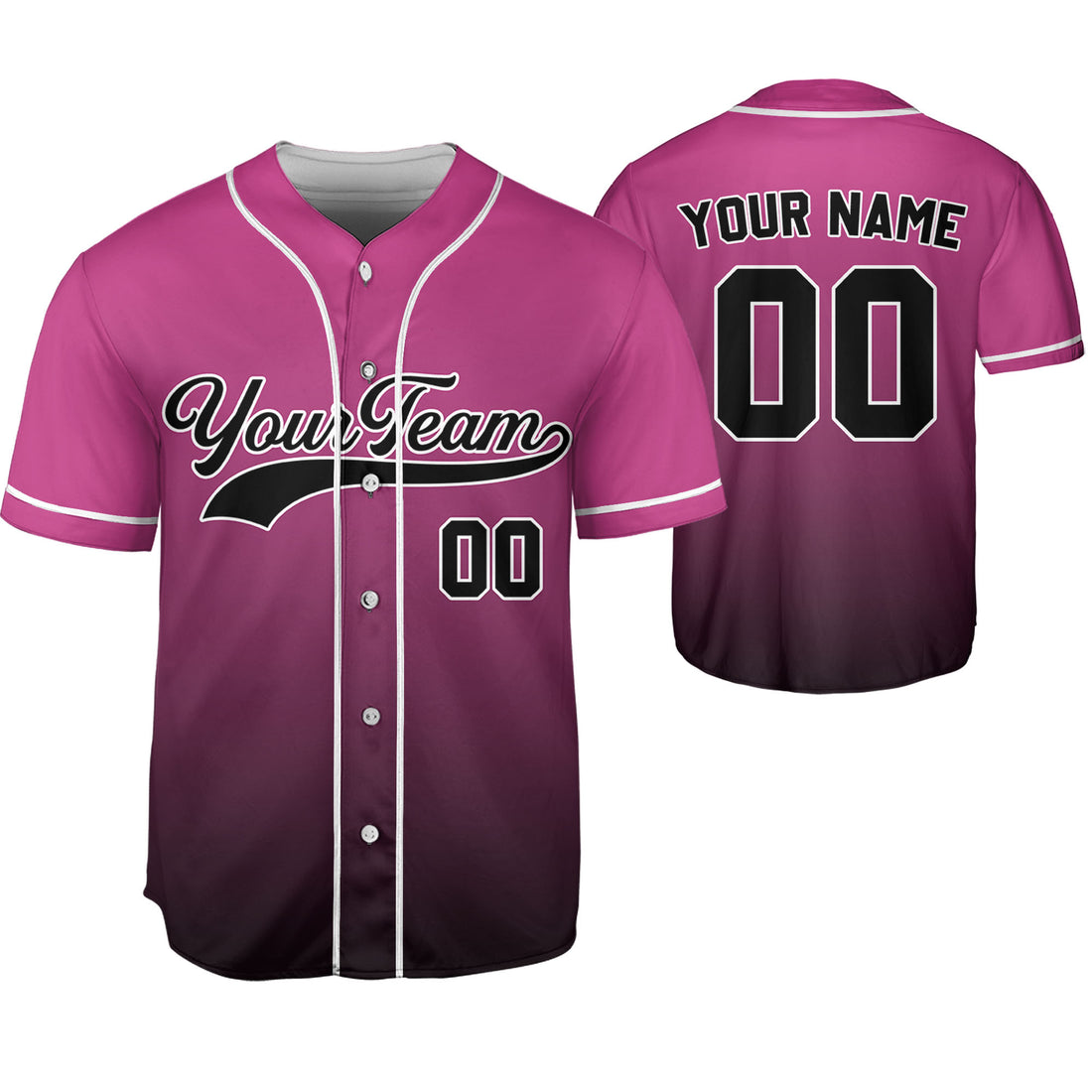 Personalize-Team-Name-And-Number-Gradient-Colorful-Style-Pink-Black