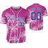 Personalize-Team-Name-And-Number-Hawaii-Palm-Summer-Style-Pink