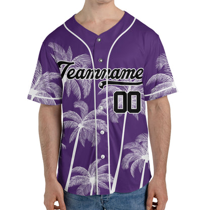 Personalize-Team-Name-And-Number-Hawaii-Palm-Summer-Style-Purple
