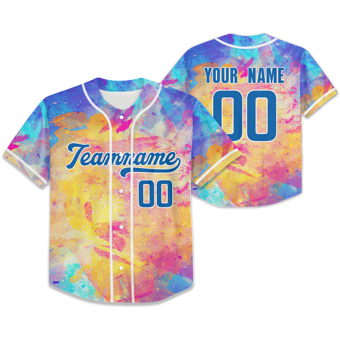Personalize-Team-Name-And-Number-Painting-Navy-Colorful